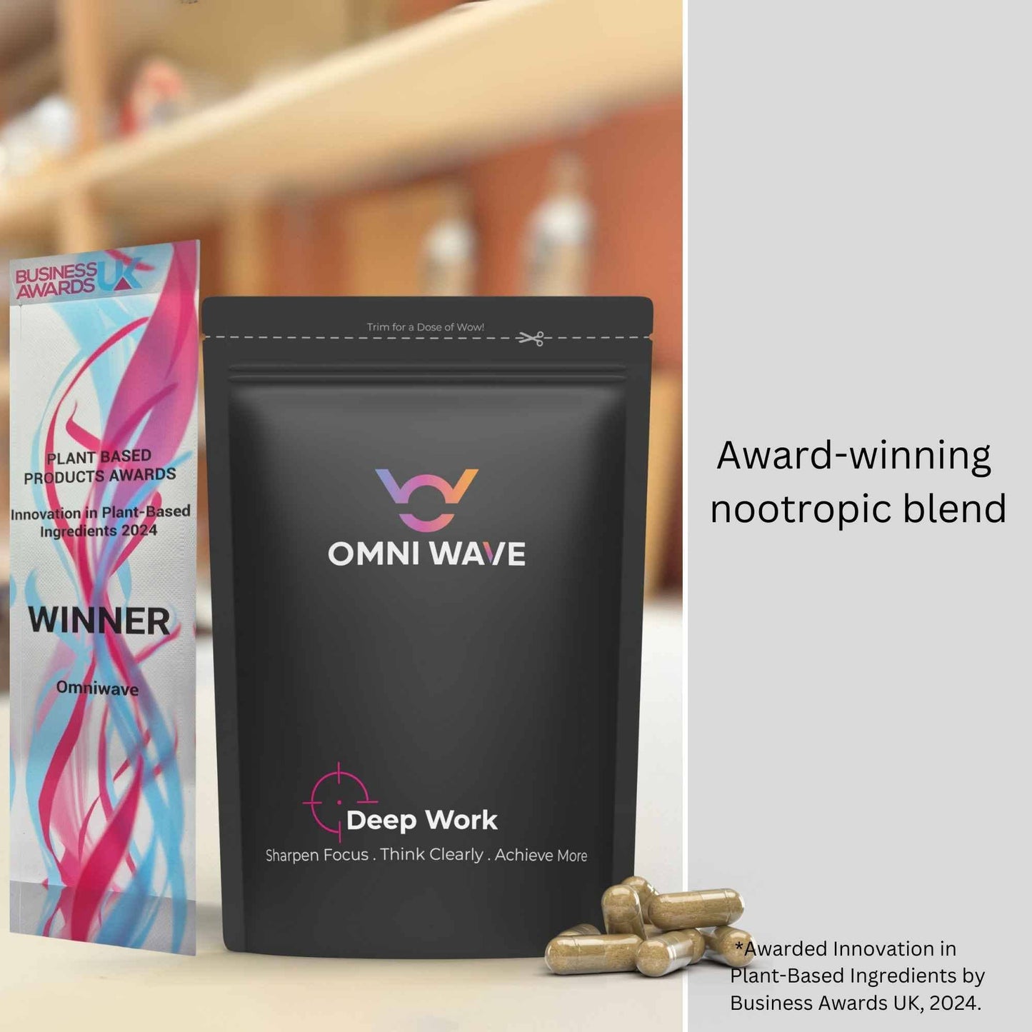 Deep Work provides sustained energy without caffeine, ensuring crash-free focus and mental clarity.